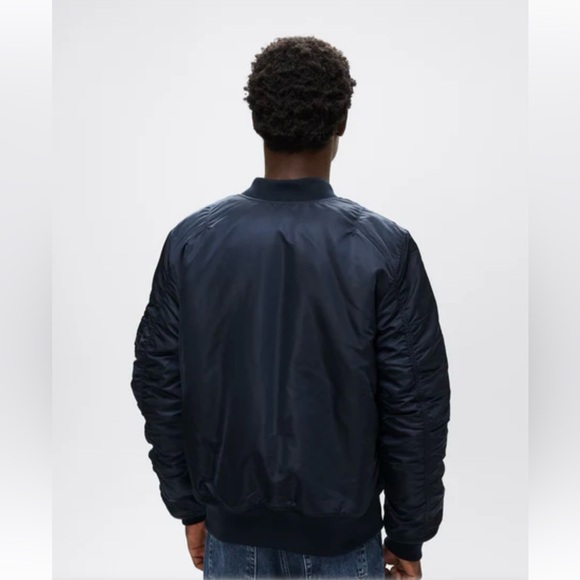 Alpha Industries MA-1 BOMBER JACKET SLIM FIT, S, Blue - Picture 4 of 8